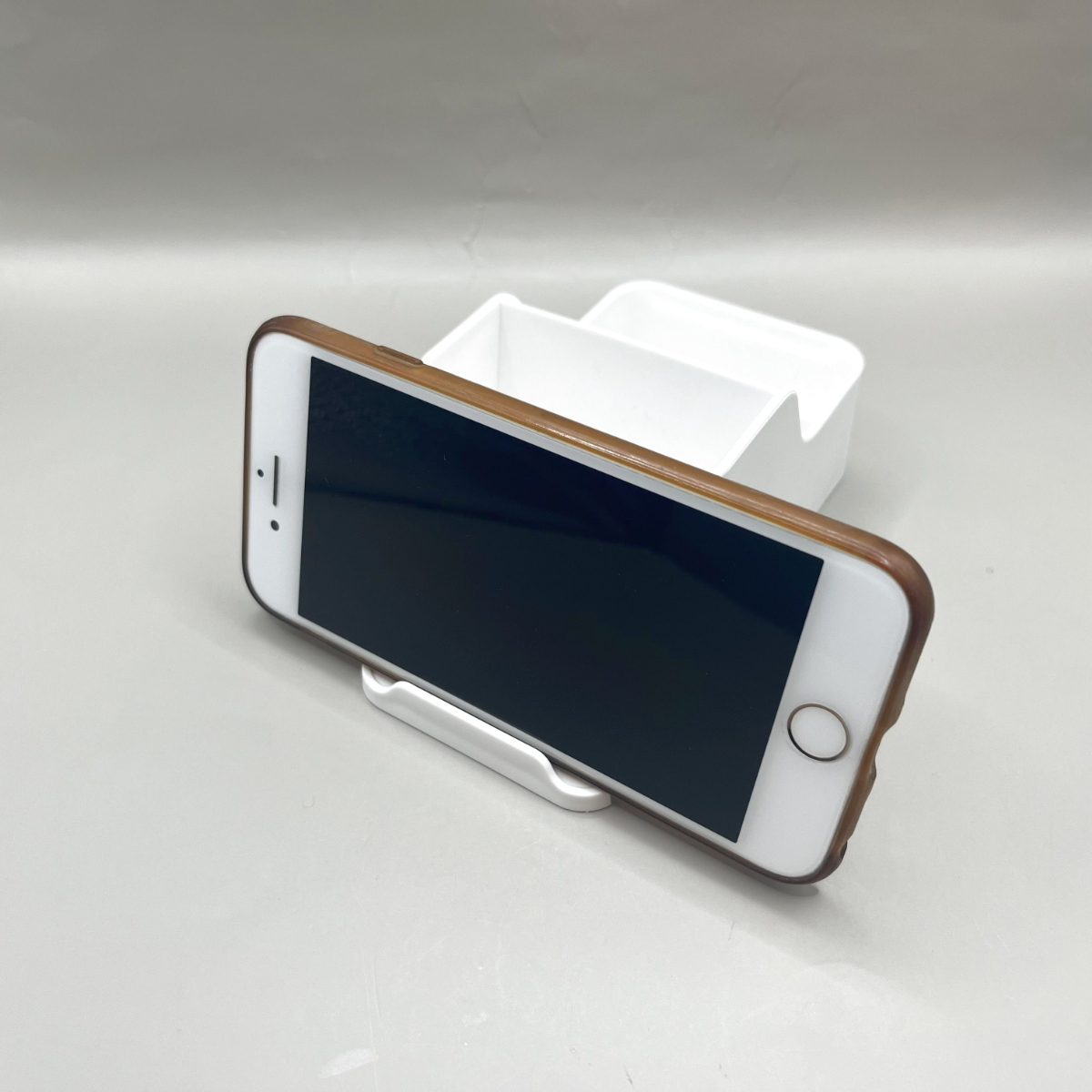 キャンドゥ スマホスタンド付きデスク小物入れ