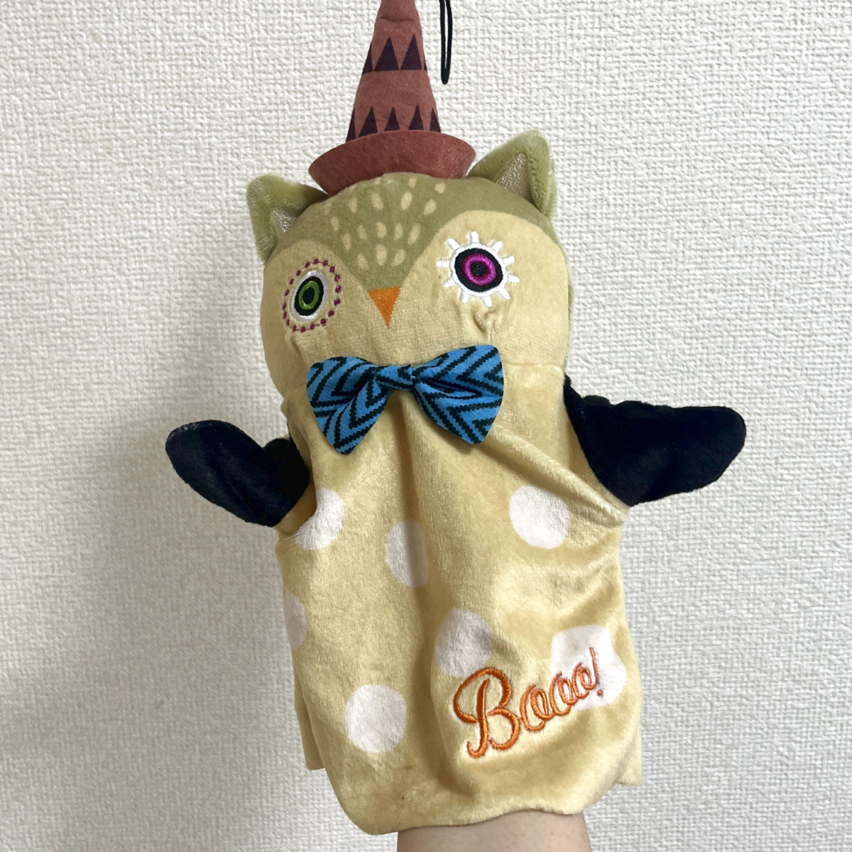 カルディ 2025 ハロウィン フクロウパペット 