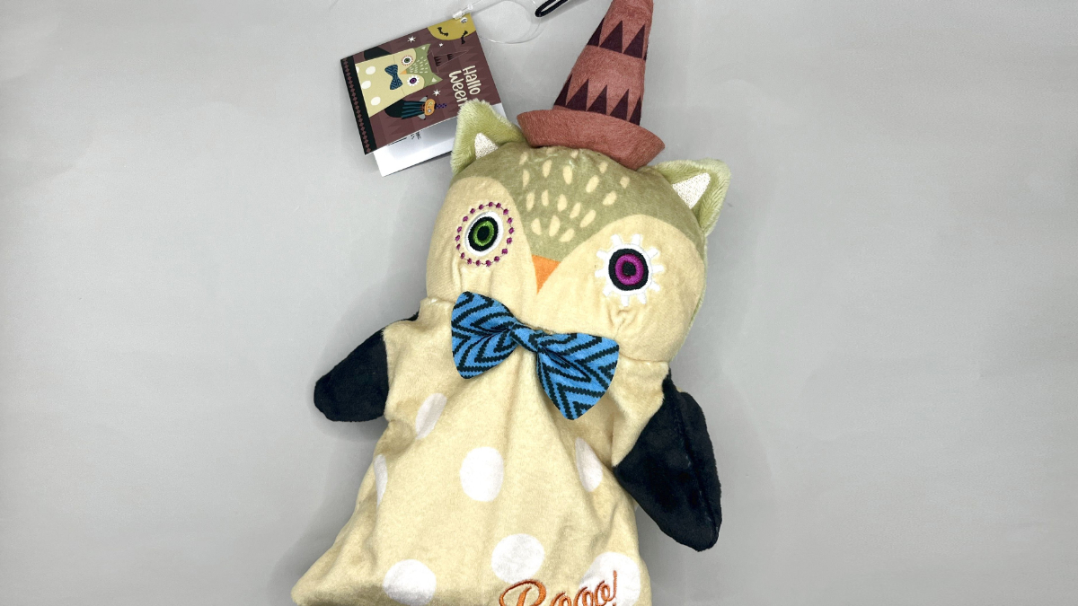 カルディ 2025 ハロウィン フクロウパペット