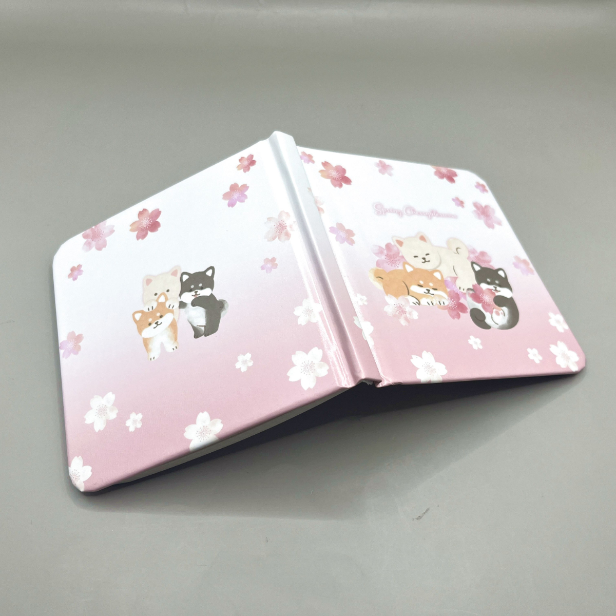 2026春 キャンドゥ 桜 柴犬 ハードカバー ノート