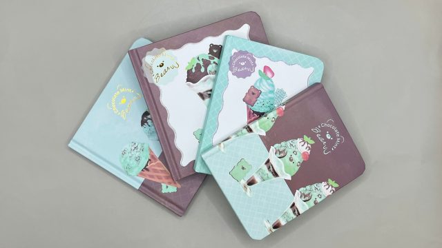 キャンドゥ チョコミントベア― ブック型 ノート